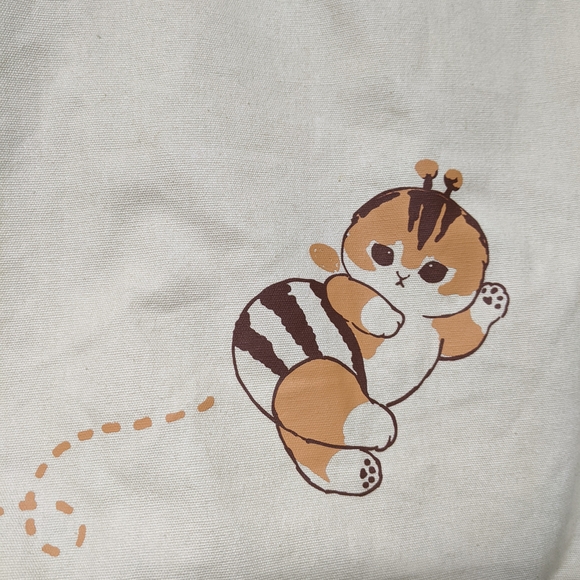 Cute Cat Tote Bag - Yellow - Picture 5 of 7